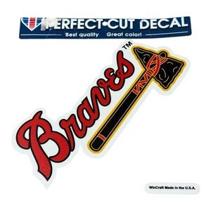 WinCraft Atlanta Braves Cooperstown Collection 8"x8" Die Cut Decal MLB Sticker